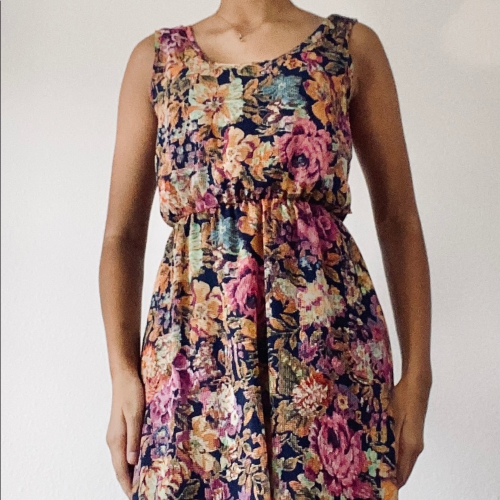 dee elle: Multicolored tie dress